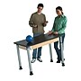 Diversified Woodcrafts Uplift! Hybrid ADA Rectangular Science Table, 54" x 24", Height Adjustable, Black/Oak (P8201K)~#|#~0093DEEA-633C-44CF-ACA4219360B231EC_sc7