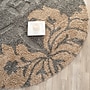 Safavieh Florida Megan Shag 6'7" Round Indoor Area Rug, Machine Made, Polypropylene, Grey/Beige (SG458-8013-7R)~#|#~009543D4-F1BA-45E0-9CB284B4D6E8D2BB_sc7