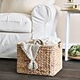 Household Essentials Woven Storage Wicker Basket with Handles, White (ML-6952)~#|#~0098DAFD-F9AA-4A60-91B401C015A992D2_sc7