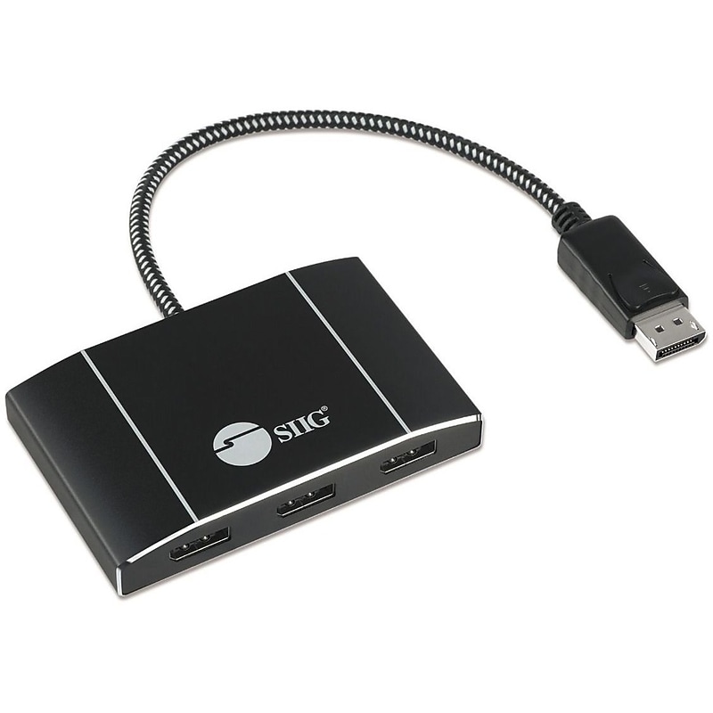 SIIG DisplayPort 1.4 to DisplayPort MST Hub Splitter (CE-DP0P11-S1) image 1