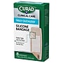Curad Truly Ouchless 1 5/8" x 4" Silicone Adhesive Bandages, Beige, 8 Bandages/Box, 24/Carton (CUR5003V1)~#|#~00a52a58-ce2a-4f1c-9806673c80324d7f_sc7