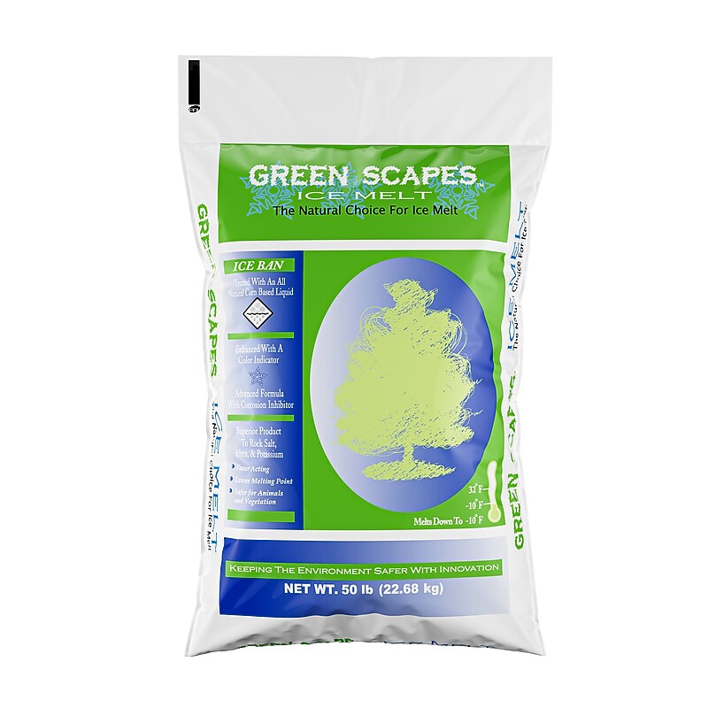 Scotwood Industries Green Scapes Ice Melt Crystals, 50 lbs. Bag (SWO50BGREEN) image 1