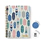 Carpe Diem Feathers 1-Subject Notebook, 7.5" x 9.75", Wide-Ruled, 80 Sheets, Multicolor (9379-CD)~#|#~00A9789D-81E8-42F3-ABC8B74EA6E47A4B_sc7