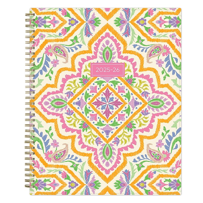 2025-2026 Blue Sky Bessa 8.5" x 11" Academic Year Weekly & Monthly Planner, Plastic Cover, Multicolored (154992) image 1