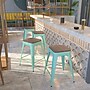 Flash Furniture Shania Industrial Metal Counter Height Stool without Back, Mint Green, 4-Pieces/Pack (4ETBT350324MNTW)~#|#~00B6A89C-44CC-4715-93BB9E0A603A7468_sc7