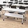 Bush Business Furniture Envision 60"W Foldable Training Room Table with 2 Chairs, White (NVS003WH)~#|#~00B9A4EB-DDA2-444B-94E3D7533EC4B30E_sc7
