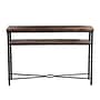 Storied Home Saratoga Rustic Solid Wood and Metal Console Table, Barn Door Grey (EC1096)~#|#~00BA2EDB-D22A-4182-AE8CEB18D92B3931_sc7