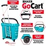 Dbest Bigger GoCart Rolling Basket, Teal (01-682)~#|#~00BB9CE4-446C-4F00-9705EE00FDA0D129_sc7