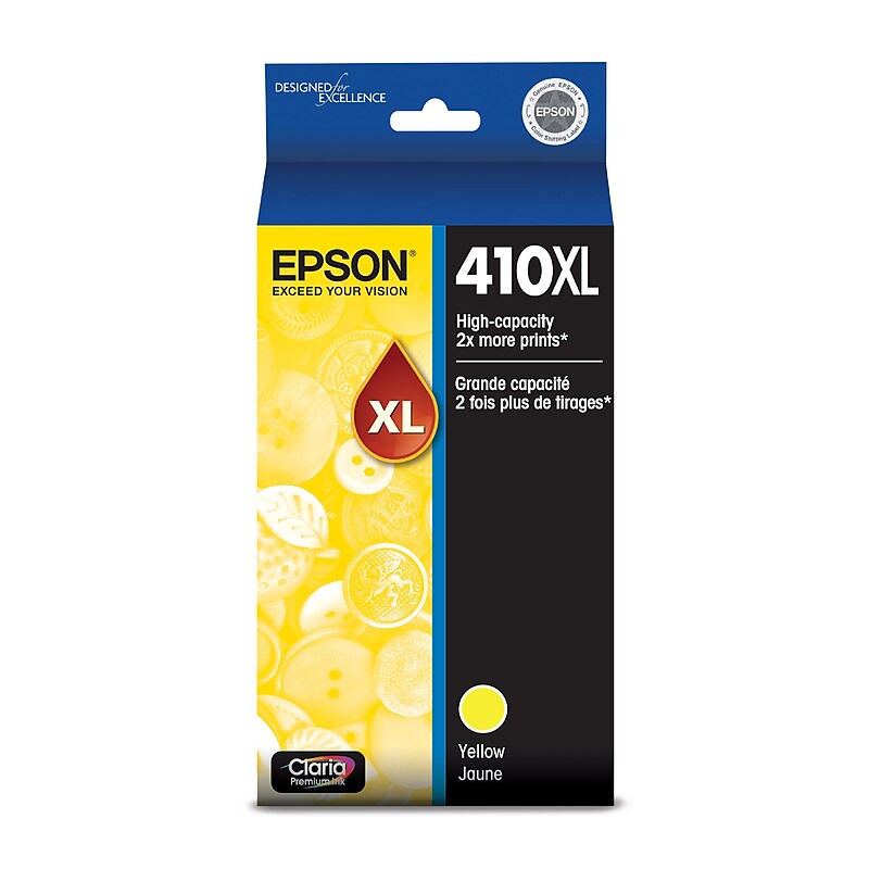 Epson T410XL Yellow High Yield Ink Cartridge   (T410XL420-S) image 1