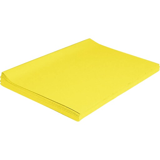 Spectra Deluxe Bleeding Art Tissue Paper, 20" x 30", Canary, 480 Sheets