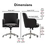 Tommy Hilfiger Belmont Ergonomic Twill Swivel Executive Chair, Gray (CHR10061B)~#|#~00C2804A-534F-4887-BB5ECDA3C5FC94D7_sc7