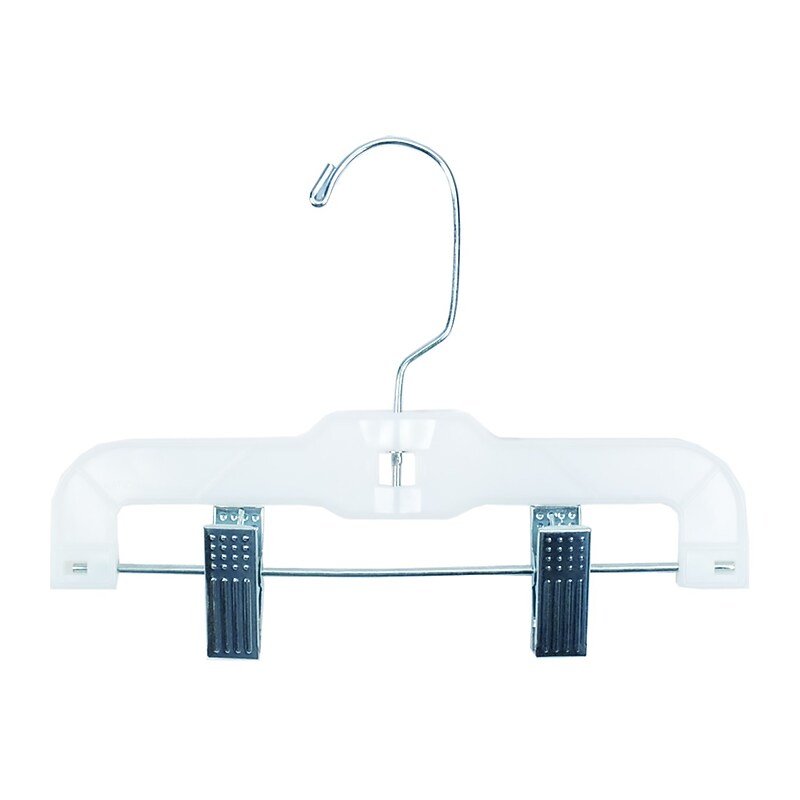 Nahanco 9" Plastic Hi-Impact Super Heavy Weight Hanger, White, 100/Pack (1610RCLH) image 1