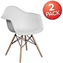 Flash Furniture Alonza Plastic and Wood Accent Chair, White, 2/Pack (2FH132DPPWH)~#|#~00CF9872-2F59-40F9-BDEE73376DC24162_sc7