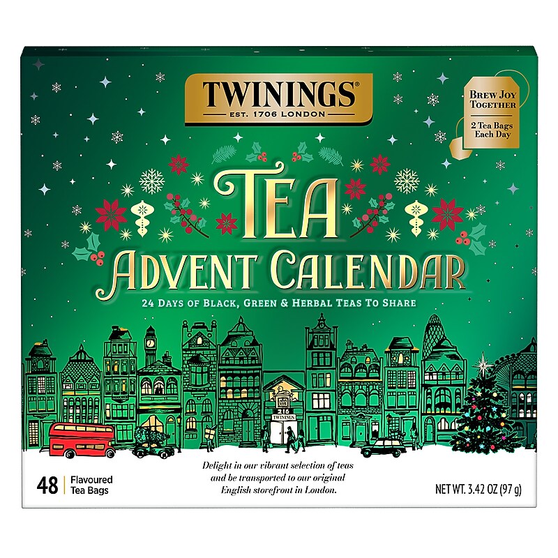 Twinings Tea Advent Calendar Assorted Tea Bags, 48/Box (F18323) image 1