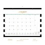 2027 Blue Sky Day Designer Rugby Stripe Black 22" x 17" Monthly Desk Pad Calendar, Black/White (143895-27)~#|#~00D104CD-3071-4E01-B7F605EC7AAE4A49_sc7