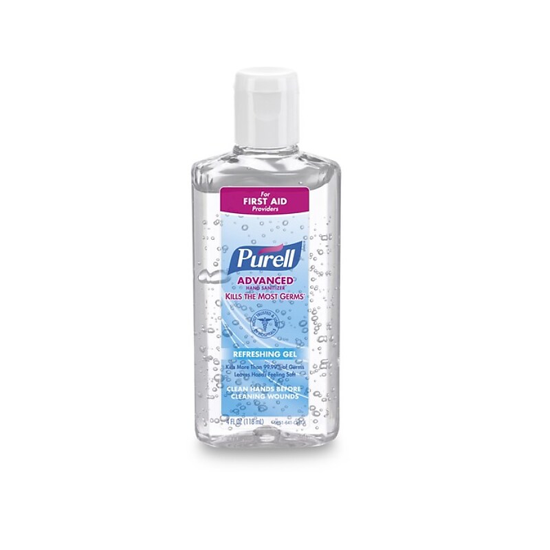 Purell Advanced Gel Hand Sanitizer, Clean Scent, 4 oz. (GOJ965124) image 1
