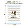 Avery Dissolvable Square Multipurpose Labels, 1" x 1", Off-white, 1200/Pack (94103)~#|#~00D2A58B-EBFB-4847-9A5B57986A478207_sc7