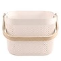 Simplify Small Mesh Storage Basket with Wooden Handle, Stone (30062-STONE-ST)~#|#~00D3C804-50C8-4F86-AFC60795A0F6CA24_sc7