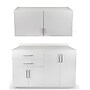 Viva Comfort 36'' H x 48" W Exam Room Medical Cabinet with 48" W Wall Cabinet, 4 Doors, 2 Drawers, Gray (90248NS-GRY-WAL)~#|#~00D3E4CF-0476-4146-983614CD597687B8_sc7