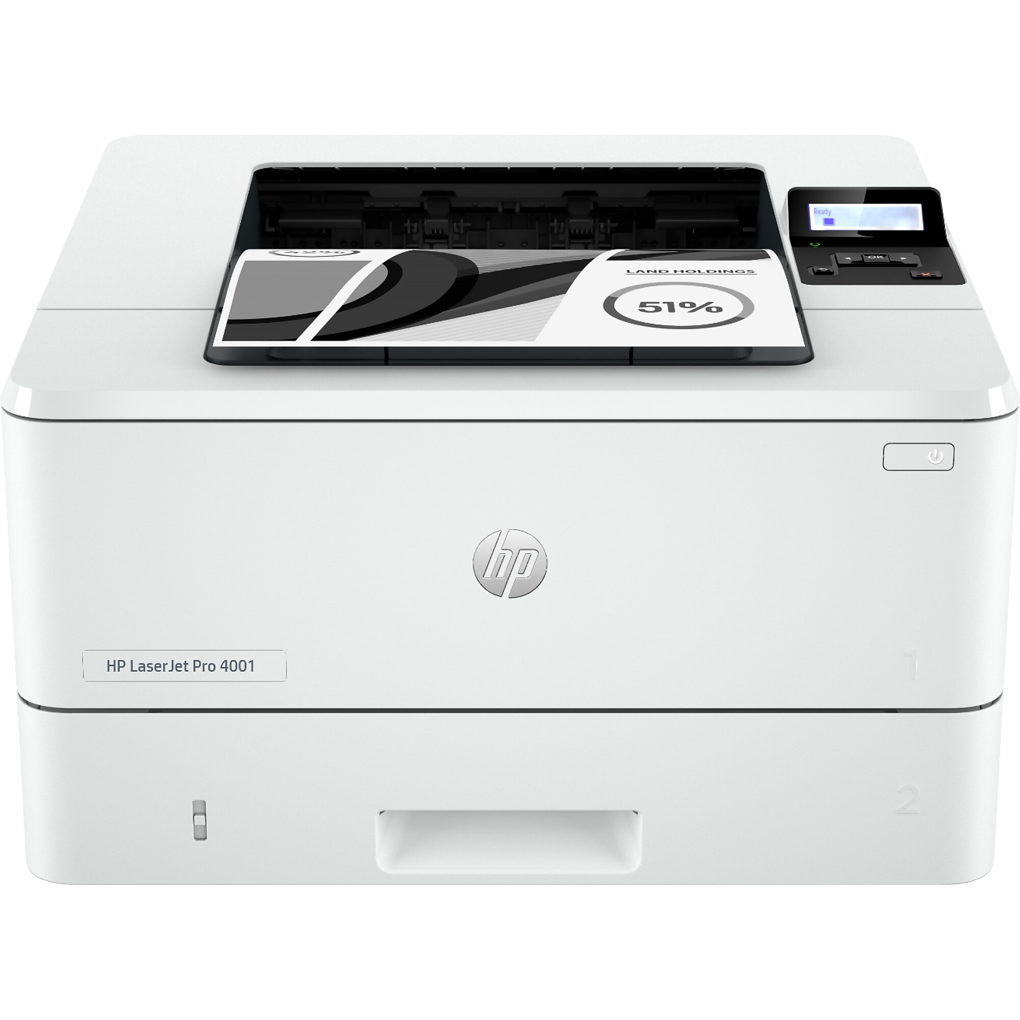 HP LaserJet Pro 4001dn Wired Black & White Laser Printer, Single Function Print, 2-Sided Printing, Best for Office (2Z600F) Simolary simolary.com