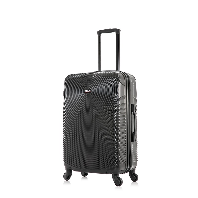 DUKAP Inception 25.98" Hardside Suitcase, 4-Wheeled Spinner, TSA Checkpoint Friendly, Black (DKINC00M-BLK) image 1
