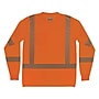 Ergodyne GloWear 8370 High Visibility Long Sleeve T-Shirt, ANSI Type R Class 3, Orange, Medium (22263)~#|#~00E0DABA-8BBD-4336-8270F80E07D2F88D_sc7