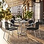 Flash Furniture Lila Indoor-Outdoor 31.5'' Round Table Set with 4 Rattan Chairs, Black (TLH32RD020BKCH4)~#|#~00E1BA43-1265-409E-BB481D3B48A2E4D8_sc7