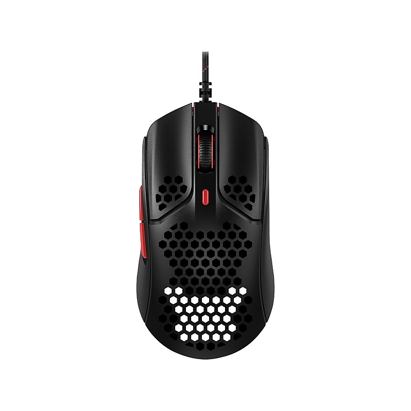 HyperX Pulsefire Haste Optical USB Gaming Mouse, Black/Red (4P5E3AA) image 1