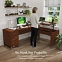 Bush Furniture Somerset 72"W 3 Position Sit to Stand L Shaped Desk, Hansen Cherry (SET014HC)~#|#~00E45791-66DF-4455-B16AE9F0D325F700_sc7