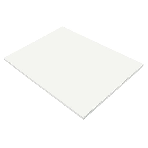 SunWorks Construction Paper, 58lb, 18 x 24, White, 50/Pack