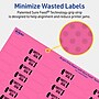 Avery Laser/Inkjet Barbell Multipurpose Labels, 0.5" x 2.5", Bright Pink, 900/Pack (94749)~#|#~00E6659B-728A-4596-AE669186CAB7B12B_sc7