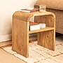 Storied Home Modern Waterfall Edge Mango Wood End Table, Natural (EC1722)~#|#~00E74674-8F58-463E-B63280E1E534A395_sc7