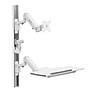 Mount-It! MedHub Wall Mounted, Flexible Workstation With WallTrack for Monitors up to 43", Matte White (MI-16002)~#|#~00E9EB10-2C22-467B-A823F3AAEFEDE161_sc7