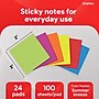 Staples Ultra Sticky Notes, 3" x 3", Summer Breeze Collection, 100 Sheets/Pad, 24 Pads/Pack (ST62882)~#|#~00EA76F6-B789-4C99-951AFF04D5FF3220_sc7