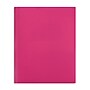 Staples Matte 2-Pocket Plastic Portfolio Folder with Fasteners, Pink (55480)~#|#~00EB665D-EC2C-4004-B5B6D064FFE3F133_sc7