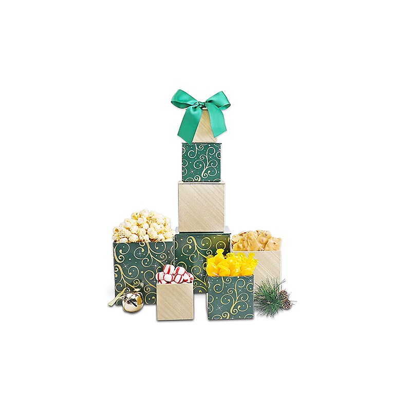 Alder Creek Elegant Evergreen Gift Tower (FG04175-1PK) image 1