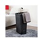 Mind Reader 10.57-Gallon Laundry Hamper with Lid, Plastic, Black (40HAMP-BLK)~#|#~00EEAE3C-F46C-486B-A3CA4D5E7EB3DA94_sc7