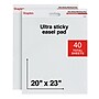 Staples Ultra Sticky Wall Easel Pad, 20" x 23", 20 Sheets/Pad, 2 Pads/Pack (ST62837)~#|#~00F119C7-B820-4AF6-8B6DC74A614F263F_sc7