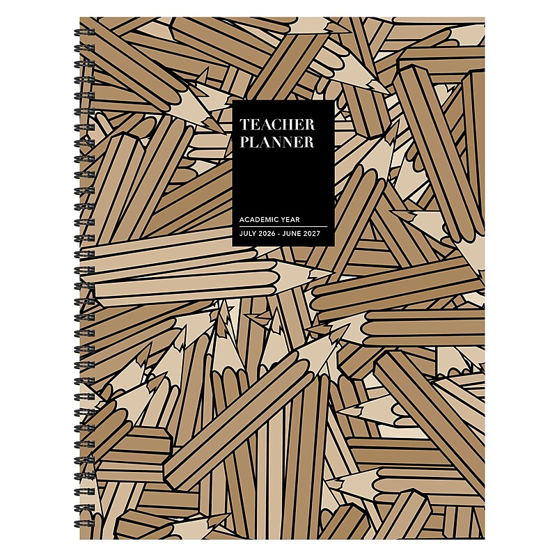 2026-2027 TF Publishing Kraft & Lead 9" x 11" Teacher & Home School Planner (AY27-9600) image 1