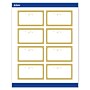 Avery Gold-Metallic Ornaments Matte Blank Card, White, 80/Pack (S00-FHC)~#|#~00F7102E-1C2D-464E-941780F31CBBE2A1_sc7