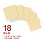 Staples Recycled Notes, 3" x 3", Sunshine Collection, 100 Sheet/Pad, 18 Pads/Pack (S-33YR18/52569)~#|#~010DFD1E-E98D-41F5-81AB0FC2144F0118_sc7