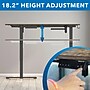 Mount-It! 63"W Electric L-Shaped Corner Adjustable Standing Desk, Rustic Brown/Black (MI-15010)~#|#~011240E7-BC5E-4F27-9E523E256844846C_sc7