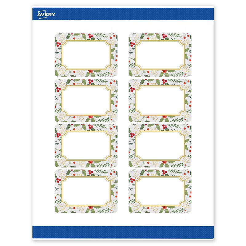 Avery Rectangle Multipurpose Labels, 2" x 3", White, 80/Pack (19479370458) image 1