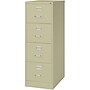 Lorell Commercial 4-Drawer Vertical File Cabinet, Legal Size, Lockable, 52"H x 18"W x 26.5"D, Putty (LLR60197)~#|#~011A4477-E3BD-43DD-8E0A009C9489F3AA_sc7