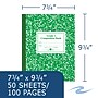 Roaring Spring Paper Products Composition Notebooks, 7.75" x 9.75", Wide Ruled, 50 Sheets, Green (ROA77920)~#|#~011B7C81-55D6-46B4-A6E0A5674D4EDDD8_sc7