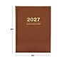 2027 Excello Brands 7.3" x 8.5" Daily Standard Planner, Paperboard Cover, Brown (CD68-CY27-BN)~#|#~011DD8C3-686E-40BF-916B229622AFA5A9_sc7