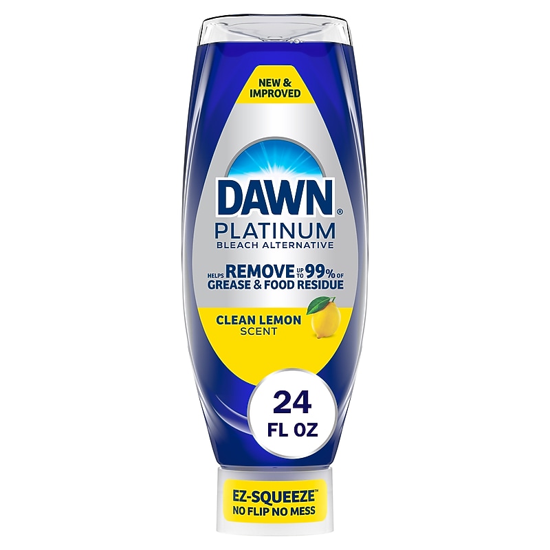 Dawn Platinum EZ Squeeze Dish Soap, Clean Lemon, 24 oz. (22560/11819) image 1