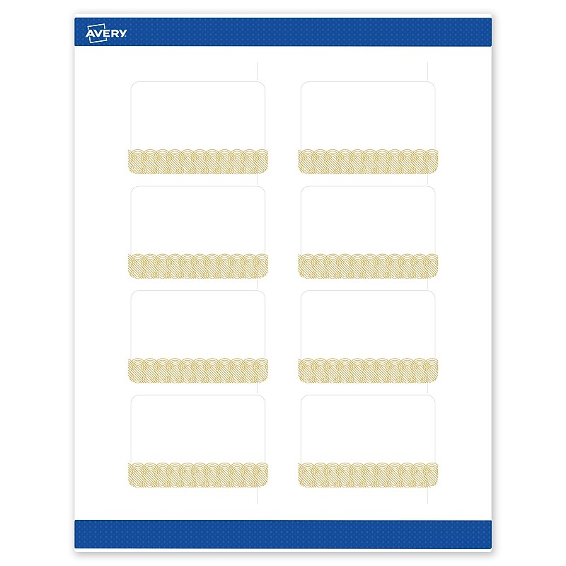 Avery Laser/Inkjet Rectangle Multipurpose Labels, 2" x 3", White, 80/Pack (S00EWV) image 1