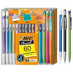 BIC Xtra Variety Pack Mechanical Pencils, Various Tips, #2 Lead