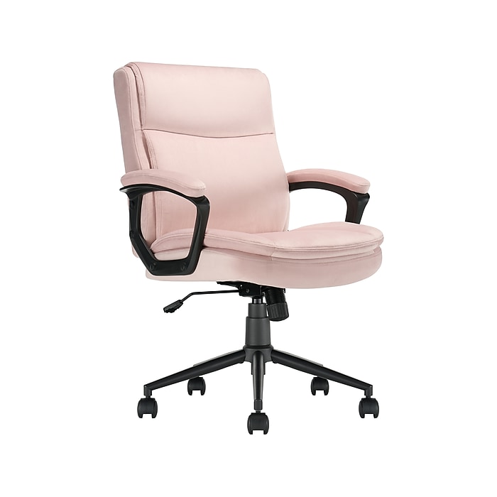 Click365 Transform 2.0 Ergonomic Fabric Swivel Desk Chair, Pink